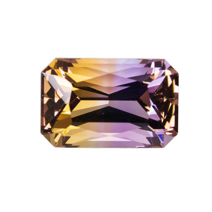 Roger Dery 21.93CT Ametrine Radiant Emerald Cut Loose Gemstone