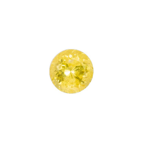 Roger Dery .98CT Yellow Sapphire Round Loose Gemstone