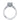 Tacori Dantela Medium Oval Bloom Engagement Ring Semi-Mounting in 18K White Gold