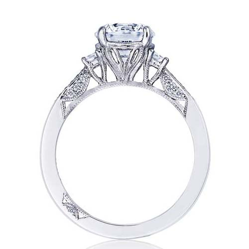 Tacori .34TW Simply Tacori 3-Stone Cadillac Engagement Ring in 18K White Gold