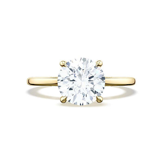 Tacori "Simply Tacori" Round Solitaire Engagement Ring Semi Mounting in 18K Yellow Gold