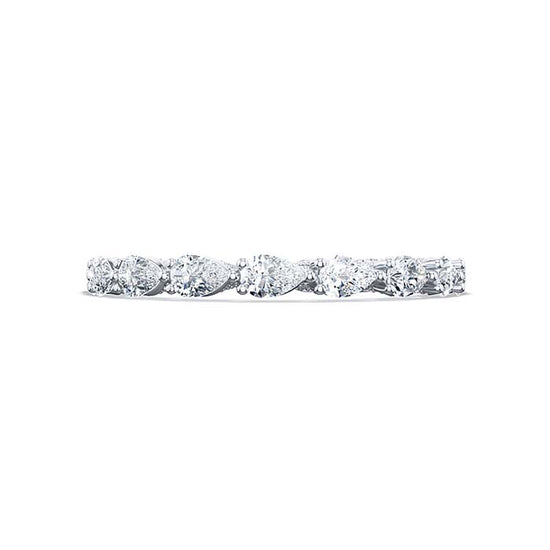 Tacori Pear Shaped Diamond Eternity Band in 18K White Gold