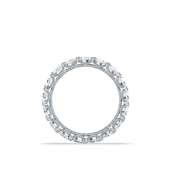 Tacori Pear Shaped Diamond Eternity Band in 18K White Gold