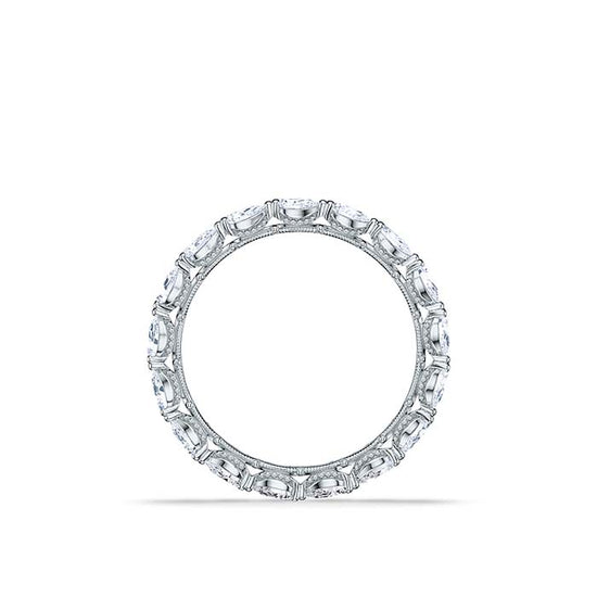 Tacori Pear Shaped Diamond Eternity Band in 18K White Gold