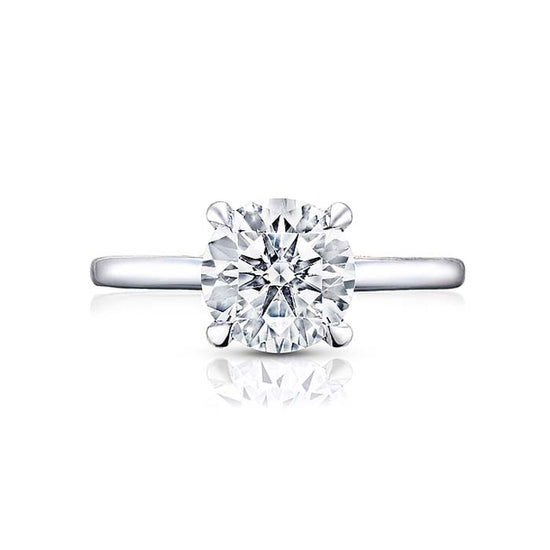 Tacori Round "Simply Tacori" Solitaire Engagement Ring in 18K White Gold