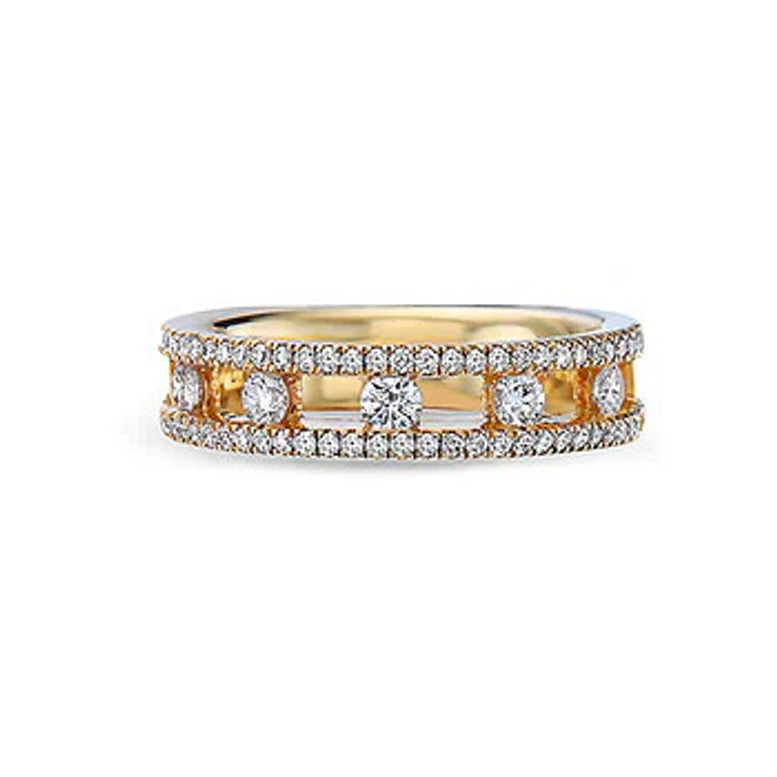 Charles Krypell Diamond Air Ring in 18K Yellow Gold