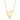 Shy Creation Diamond Heart Pendant Necklace in 14K Yellow Gold