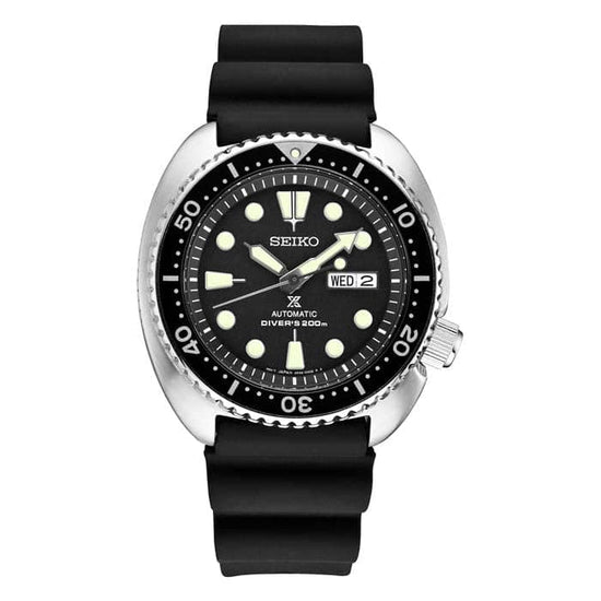 Seiko 45MM Prospex Automatic Watch in Stainless Steel with Black Rubber Strap