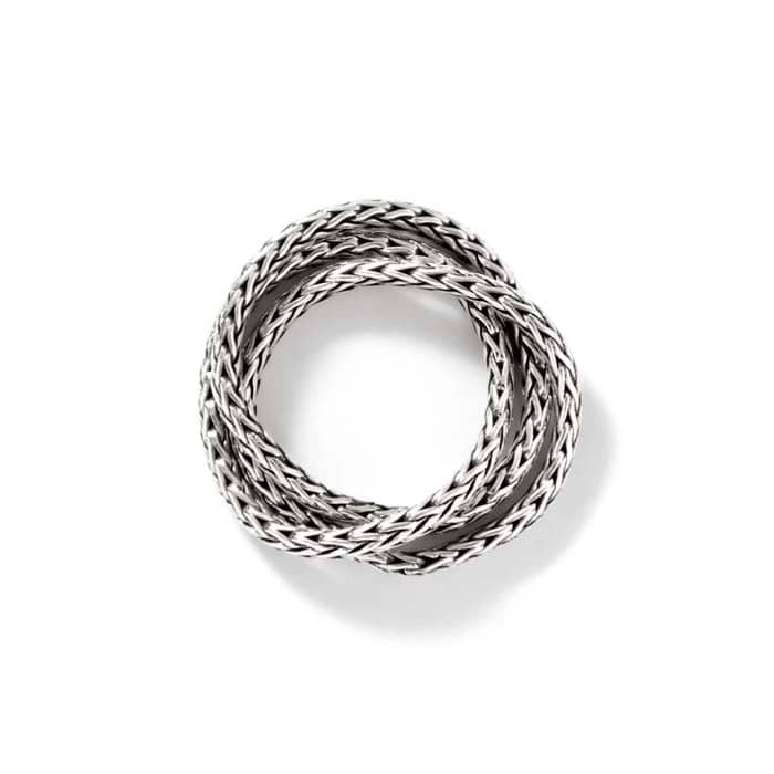 John Hardy Classic Chain Rolling Ring in Sterling Silver