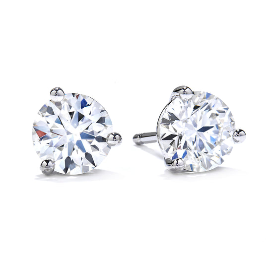 Mountz Collection 2.20CTW Diamond Stud Earrings in 14K White Gold