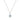 Charles Krypell Cushion Aquamarine Pendant with Blue Sapphires and Diamonds in 18K White Gold