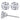 Mountz Collection 3.00CTW Diamond Studs in 4- Prong Martini Mounting in 14K White Gold
