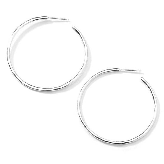 Ippolita Classico Medium Squiggle #3 Hoop Earrings in Sterling Silver