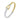 Charles Krypell Diamond Lasso Bangle in 18K White and Yellow Gold