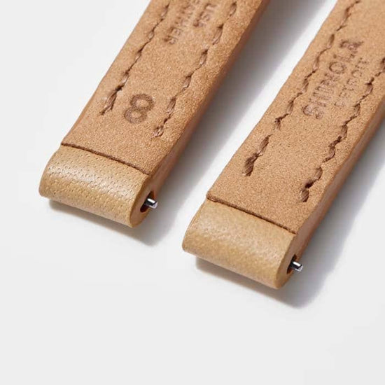 Shinola 8MM Natural Leather Single Wrap Strap