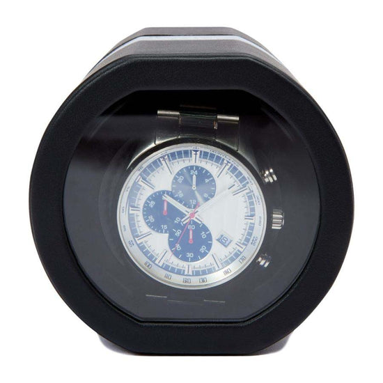 Wolf Designs Black Rocket Travel Watch Winder