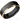 7 mm wide/Beveled/Zirconium band with two 1 mm Edge inlays of 14K Yellow Gold.