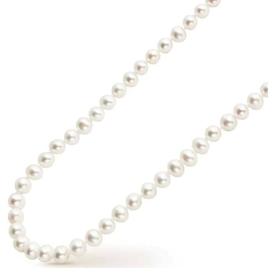 LAGOS Small Pearl Necklace in Sterling Silver and 18K Yellow Gold