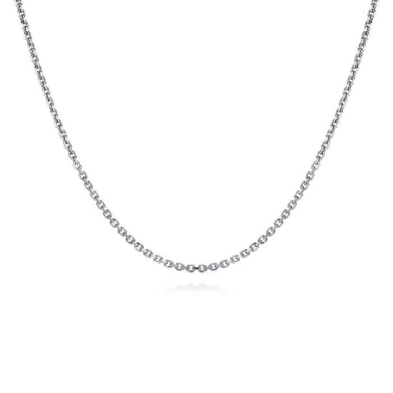 Gabriel & Co. 22" Rolo Link Chain Necklace in Sterling Silver