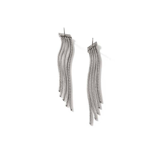 John Hardy Classic Chain Curb Link Tassel Earrings