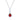 Fana Statement Ruby and Diamond Pendant in 14K White Gold
