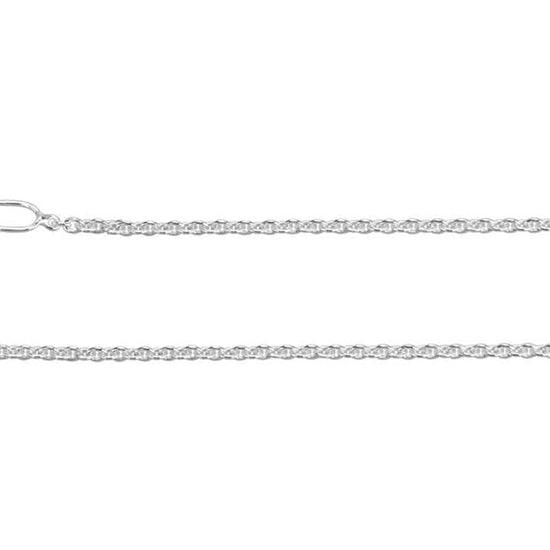 Mountz Collection 16-18" Adjustable Cable Chain in Sterling Silver