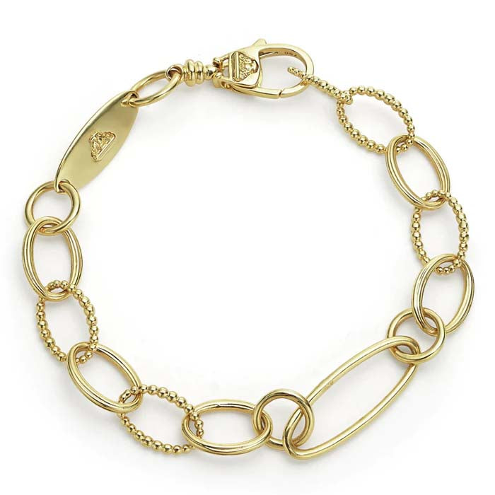 LAGOS Oval Link Bracelet in 18K Yellow Gold