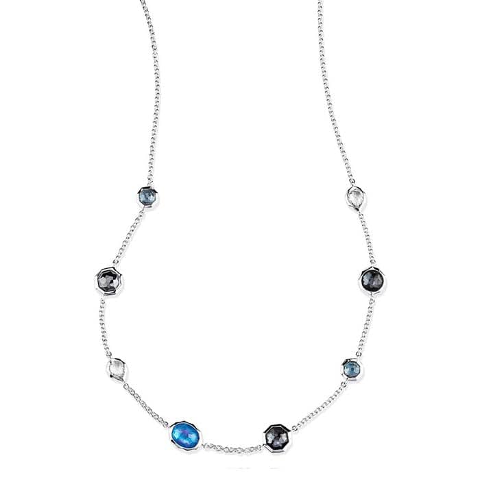 Ippolita Rock Candy Collection Eclipse Sterling Silver Eclipse Mini Station Necklace