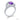 J B Star Purple Sapphire and Diamond Ring in Platinum