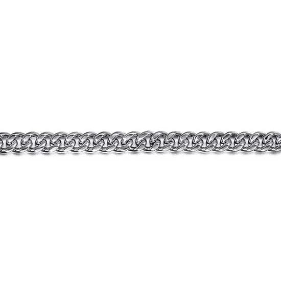 Gabriel & Co. 8" Diamond Cut Cuban Link Bracelet in Sterling Silver