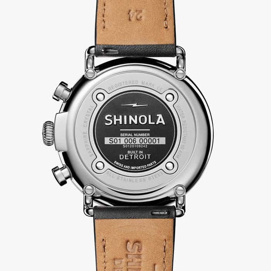 Shinola 47MM Runwell Chronograph Watch in Stainless Steel