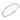 Roberto Coin Princess Bangle with Diamonds in 18K White Gold
