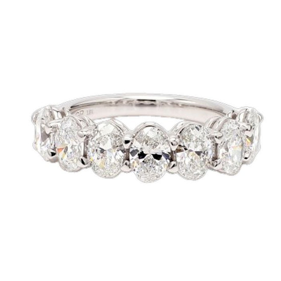 Mountz Collection Lab Grown Oval Diamond Band in 14K White Gold