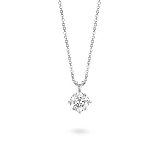 Lightbox 1CT "Lightbox Finest" LabGrown Diamond Solitaire Pendant in 18K White Gold