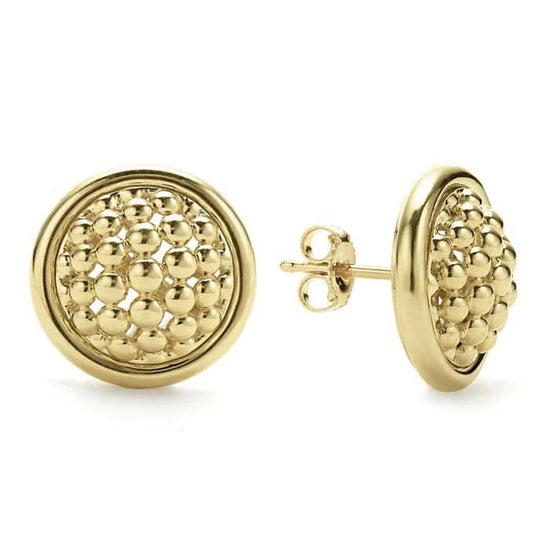 LAGOS Gold Caviar Stud Earrings in 18K Yellow Gold