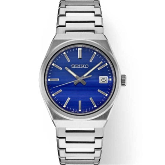 Seiko 39MM "Essentials" Blue Dial Watch in Stainless Steel