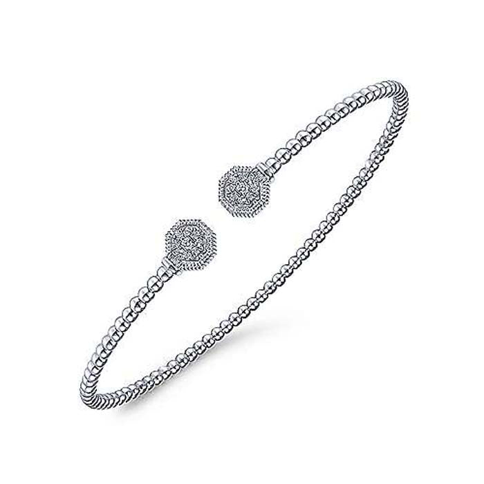 Gabriel & Co. Bujukan Diamond Split Cuff in 14K White Gold