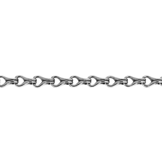 King Baby Small Crazy Eight Link Bracelet in Sterling Silver