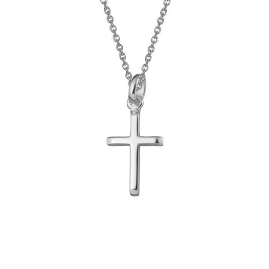 Mountz Collection Beveled Cross in Sterling Silver