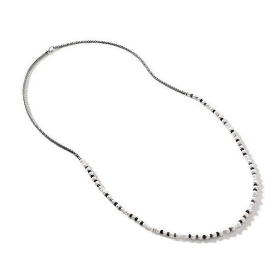 John Hardy Colorblock Pearl Necklace in Sterling Silver