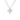 Roberto Coin Princess Outline Flower Small Necklace in 18K White Gold