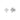 Roberto Coin Diamond Princess Outline Flower Small Stud Earrings in 18K White Gold