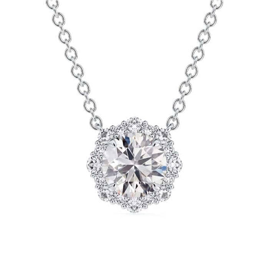 De Beers Forevermark Center of My Universe Floral Halo Diamond