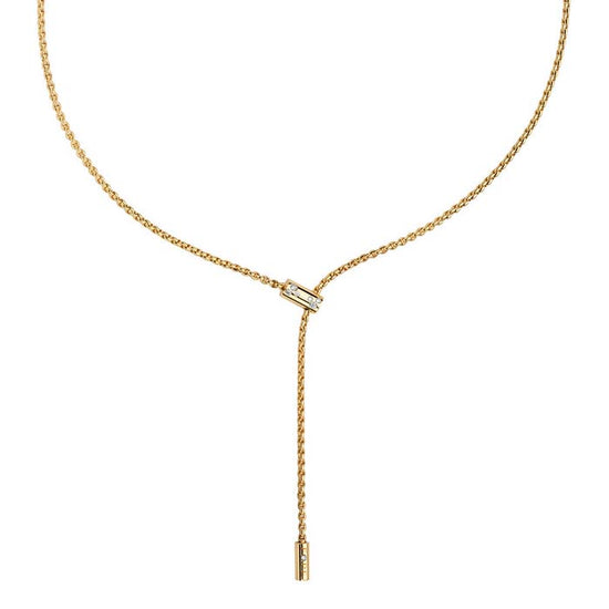 FOPE  Aria Collection Lariat Necklace with Diamonds in 18K Yellow Gold