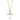 Shy Creation Diamond Cross Necklace in 14K Yellow Gold
