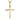 Mountz Collection Thin Contoured Cross Pendant Necklace in 14K Yellow Gold