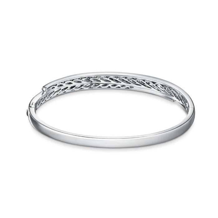 Hearts On Fire Vela Crossover Bangle in 18K White Gold