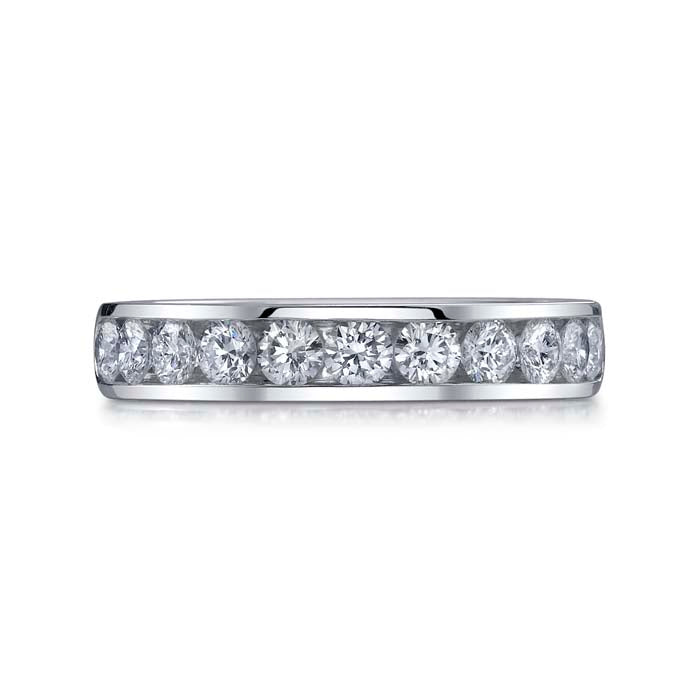 Mountz Collection .77CTW Channel Set Diamond Wedding Band in 14K White Gold