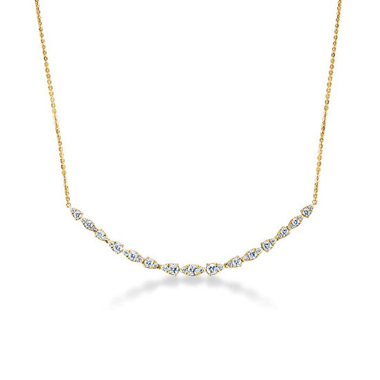 Hearts On Fire Medium Aerial Dewdrop Pendant Necklace in 18K Yellow Gold