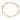 Estate 9" Figaro Link Chain Bracelet in 14K Yellow Gold